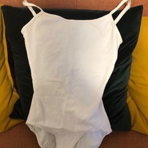 White Capezio leotard